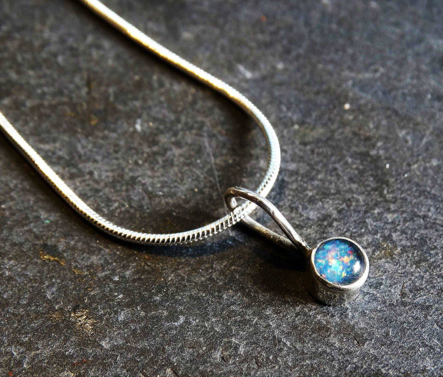 Opal stud earrings - October birthstone | Earrings | Louella Jewellery