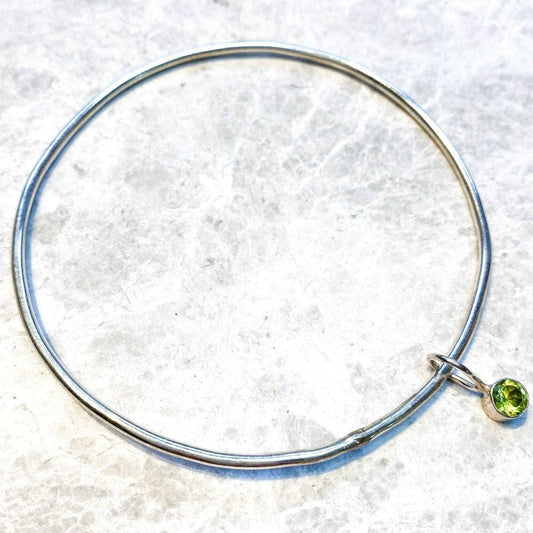 PERIDOT Bracelet Silver 24kt Gold/Green SWAROVSKI Crystal Jewelry/ August  Birthstone Bracelet /Peridot Jewelry Crystal Gifts