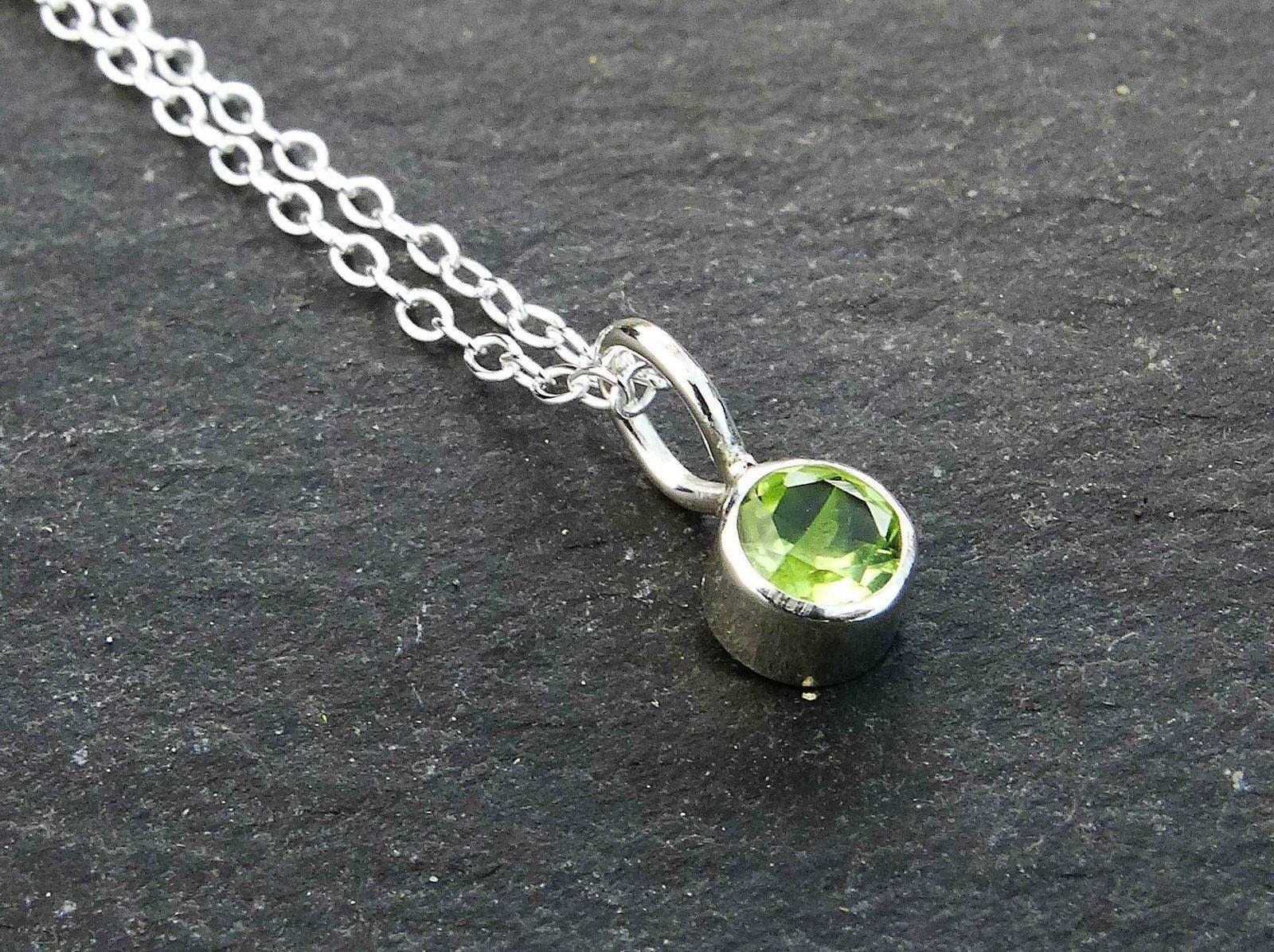 Peridot stud earrings - August birthstone | Earrings | Louella Jewellery