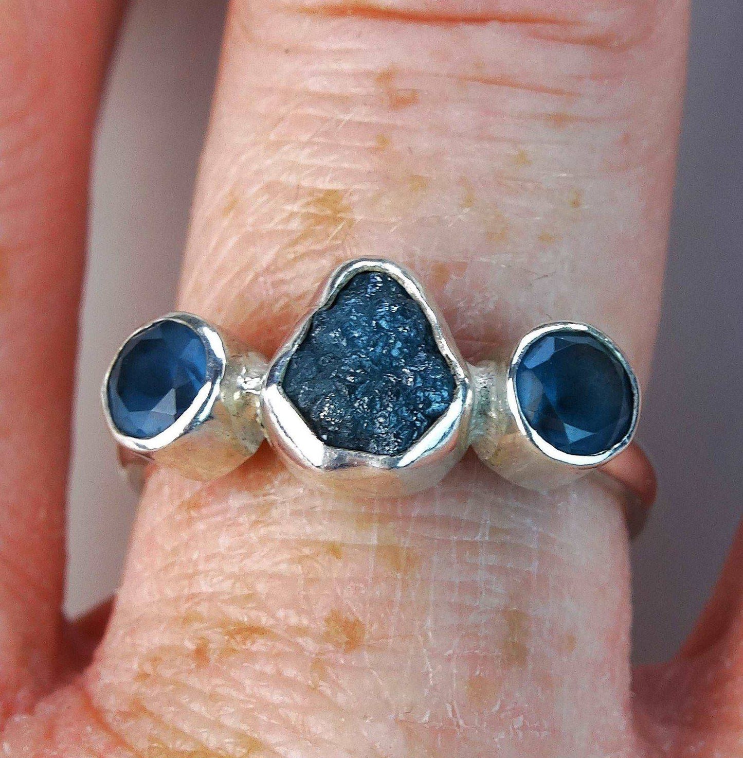 Diamond and gemstone engagement ring | Ring | Louella Jewellery