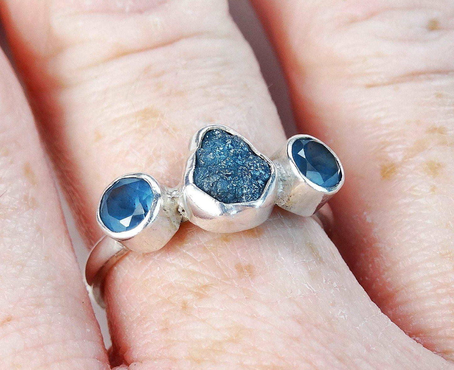 Diamond and gemstone engagement ring | Ring | Louella Jewellery