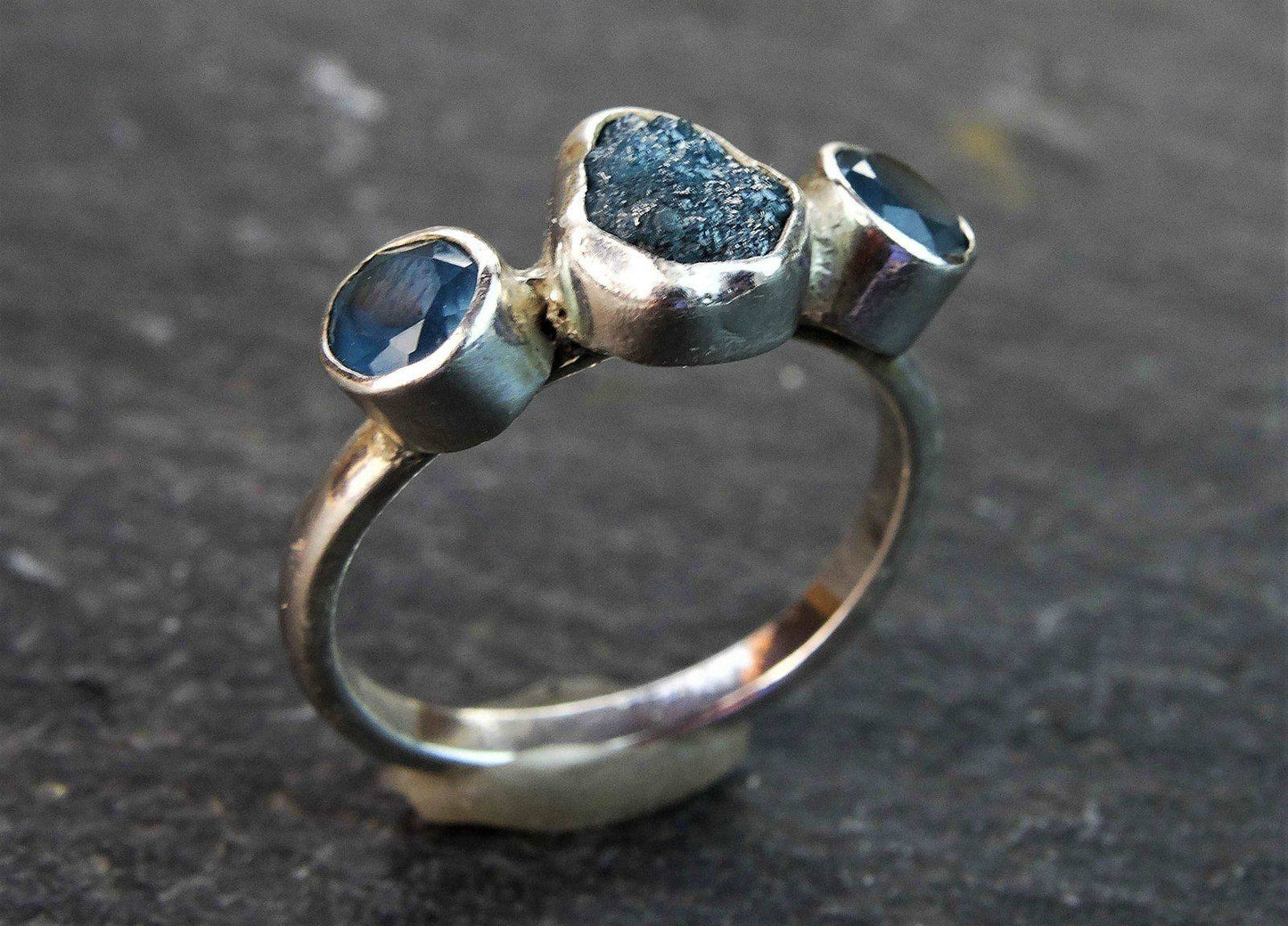 Diamond and gemstone engagement ring | Ring | Louella Jewellery