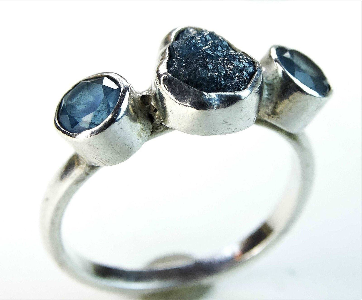 Diamond and gemstone engagement ring | Ring | Louella Jewellery