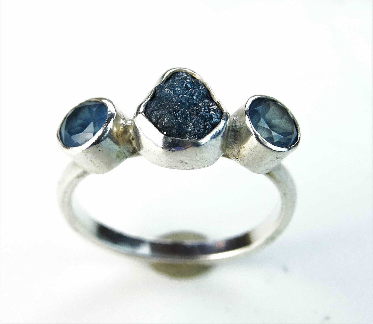 Diamond and gemstone engagement ring | Ring | Louella Jewellery