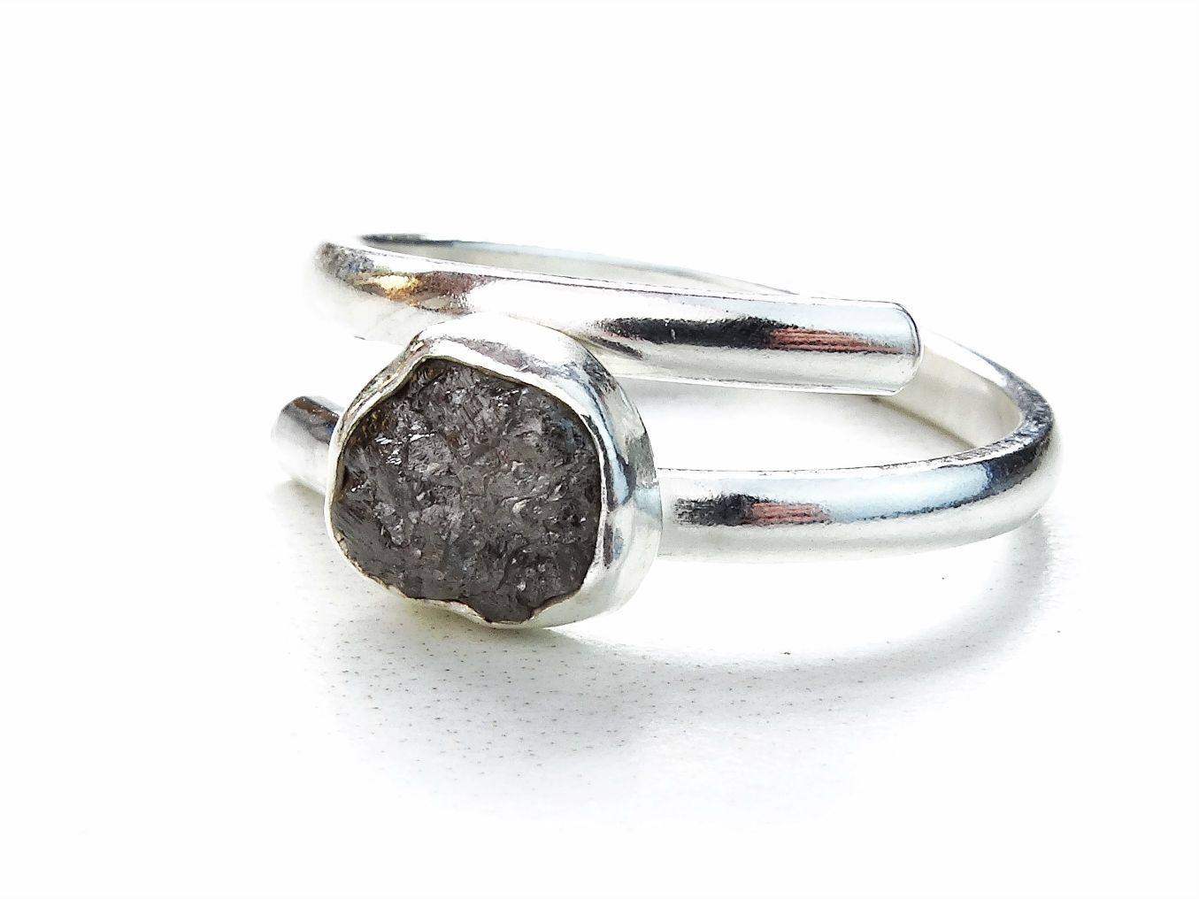 Raw diamond engagement ring | Ring | Louella Jewellery