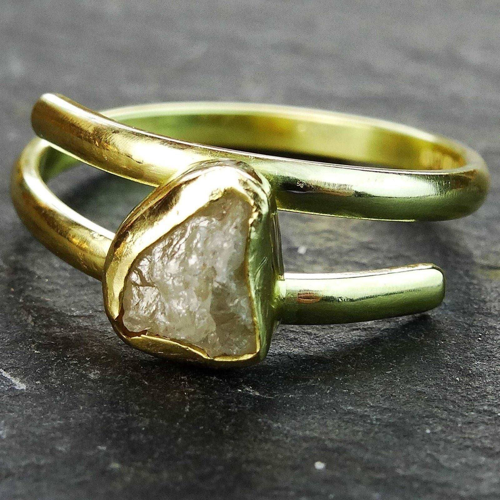 Raw diamond engagement ring | Ring | Louella Jewellery