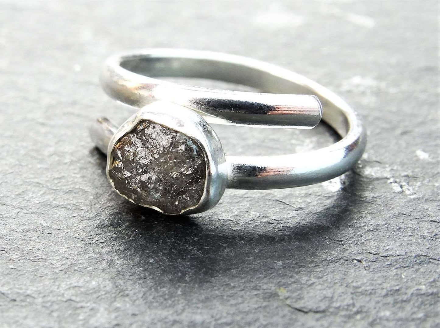 Raw diamond engagement ring | Ring | Louella Jewellery