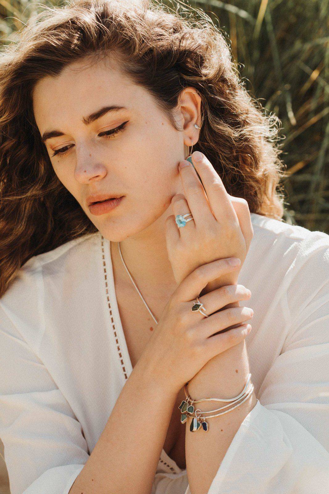 Raw peridot ring - August birthstone | Ring | Louella Jewellery