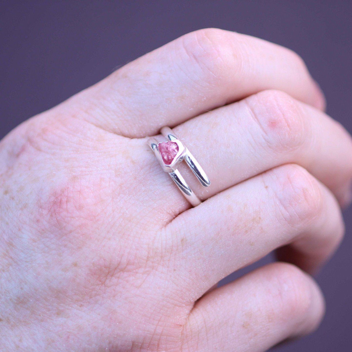 Pink gemstone ring | Ring | Louella Jewellery