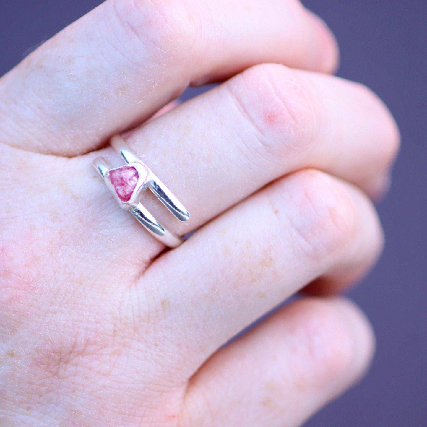 Pink gemstone ring | Ring | Louella Jewellery