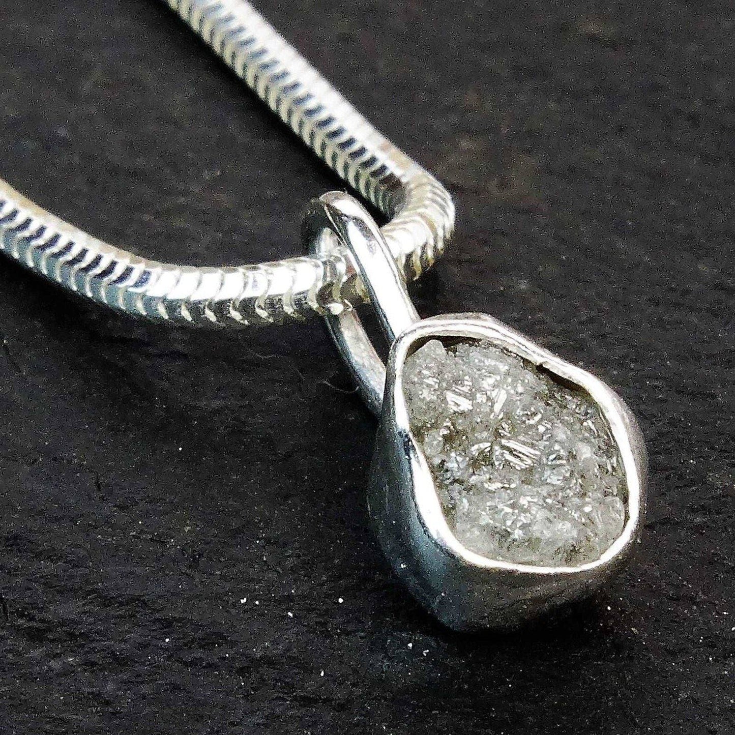 White diamond pendant | Necklace | Louella Jewellery
