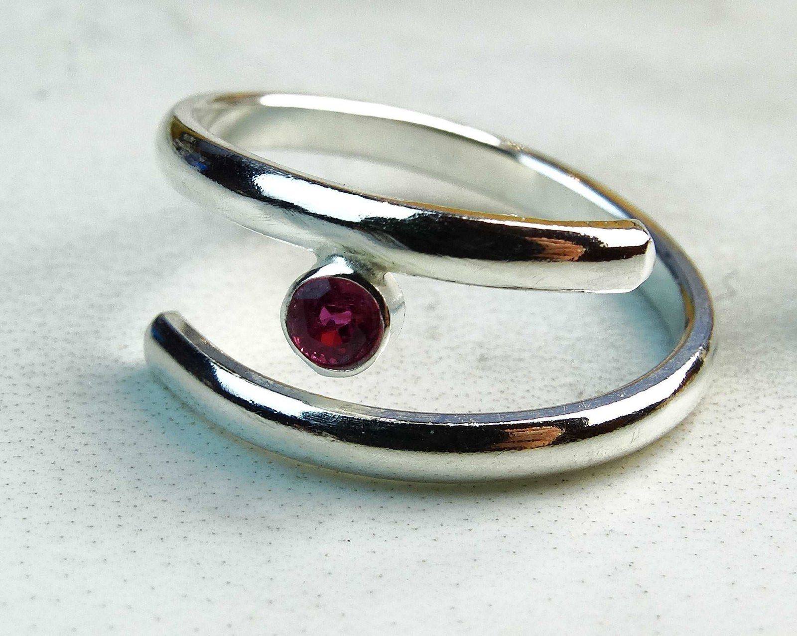 Ruby adjustable ring - July birthstone | Ring | Louella Jewellery