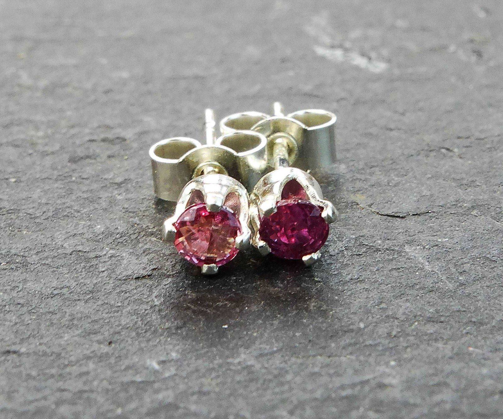 Ruby stud earrings - July birthstone | Earrings | Louella Jewellery
