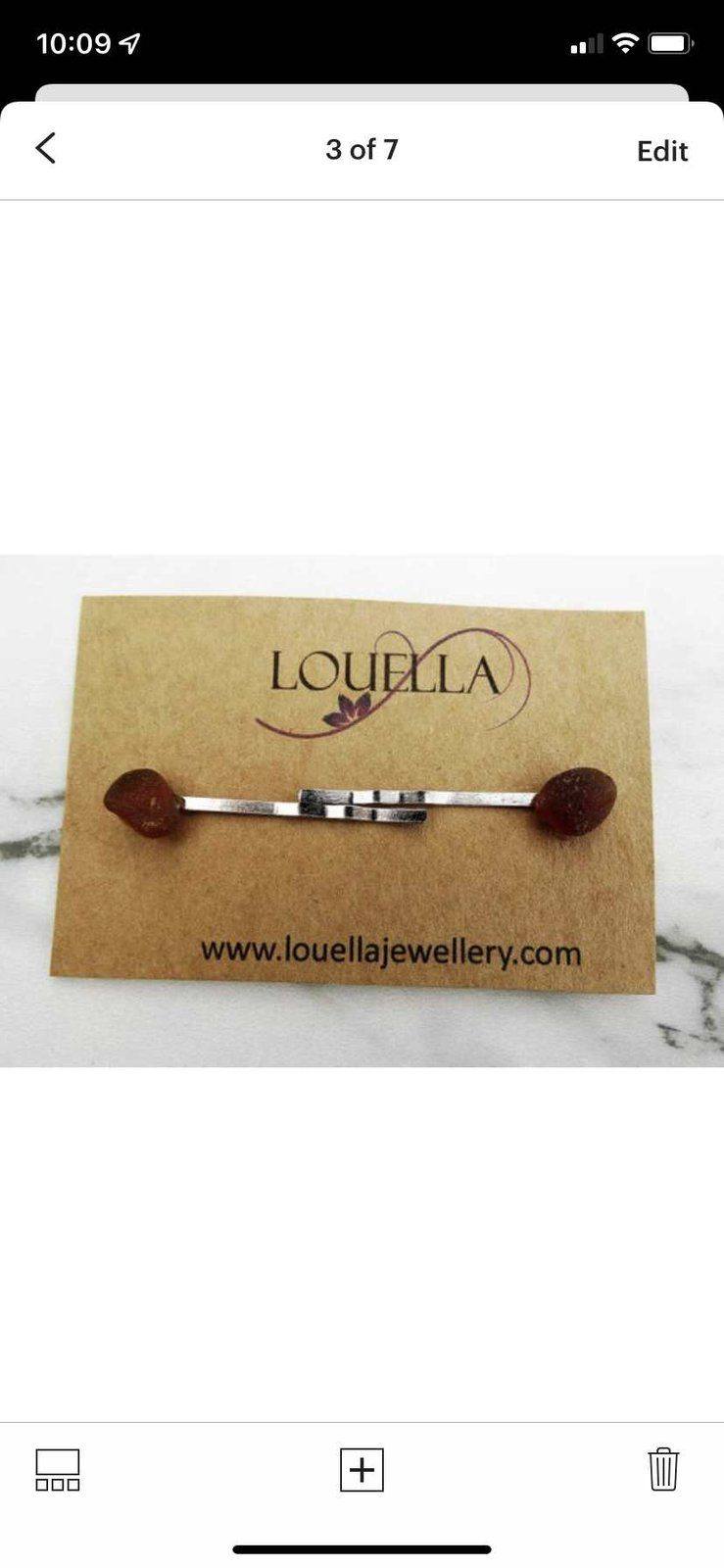 Sea glass hair slides | Louella Jewellery