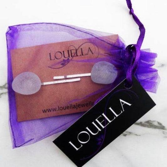 Sea glass hair slides | Louella Jewellery