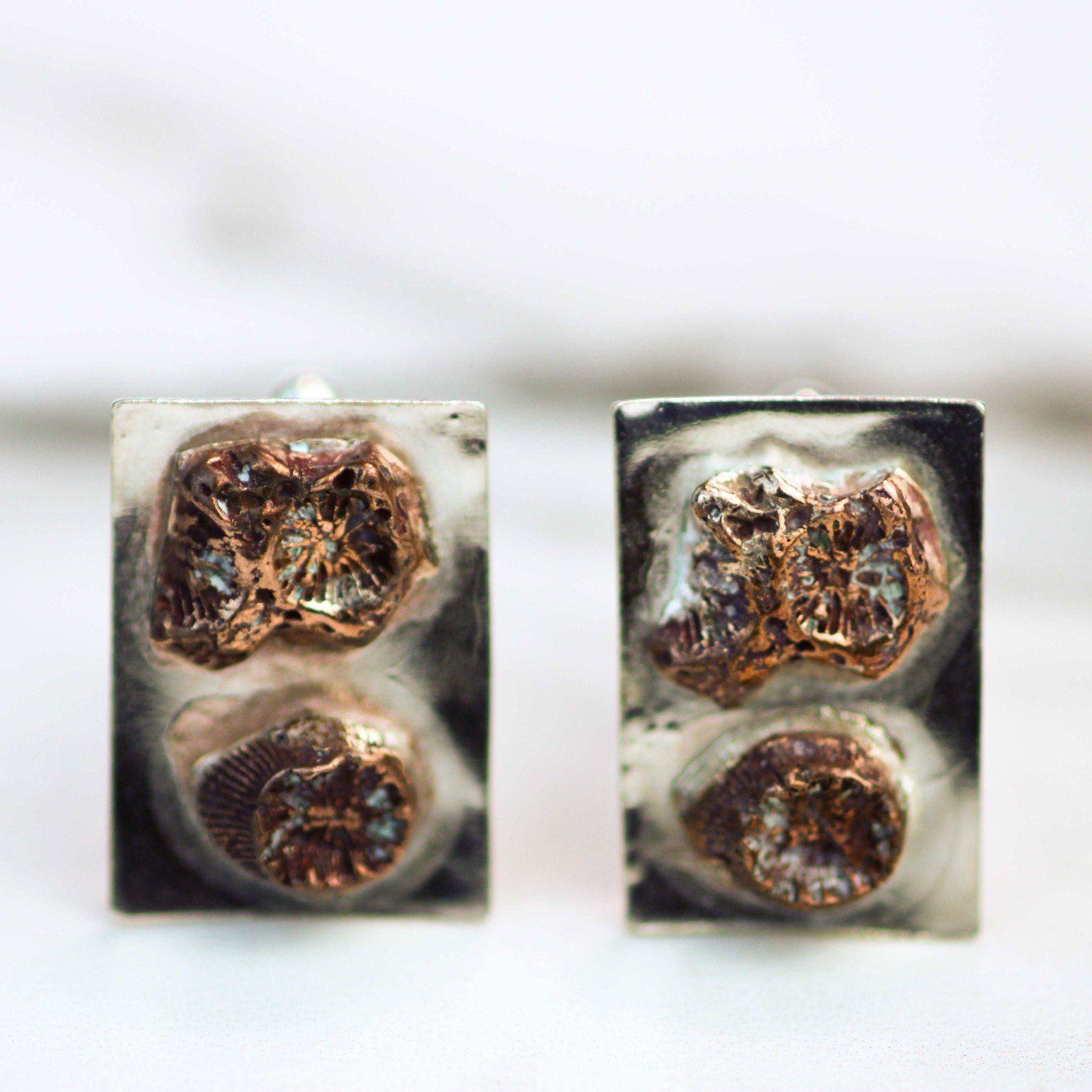 Silver shell cuff-links | Louella Jewellery