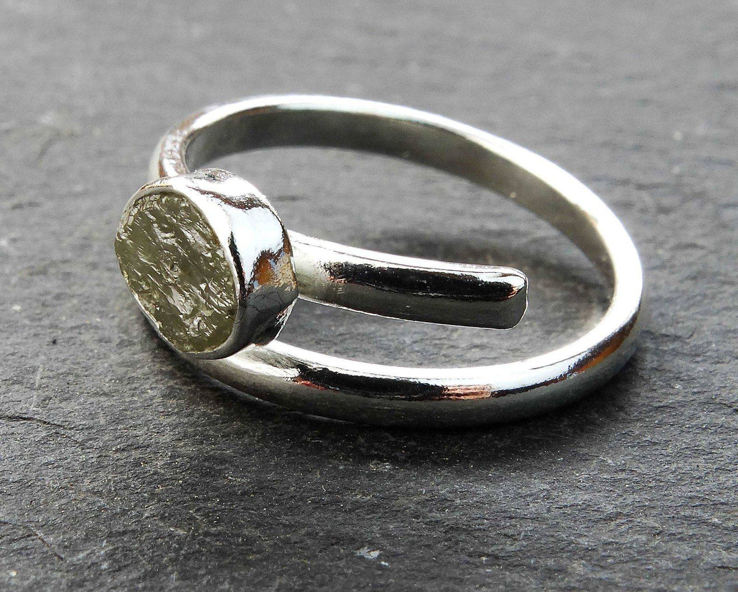 Silver raw diamond ring | Ring | Louella Jewellery