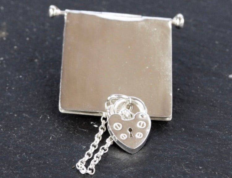 Sixpence bride locket brooch | Louella Jewellery