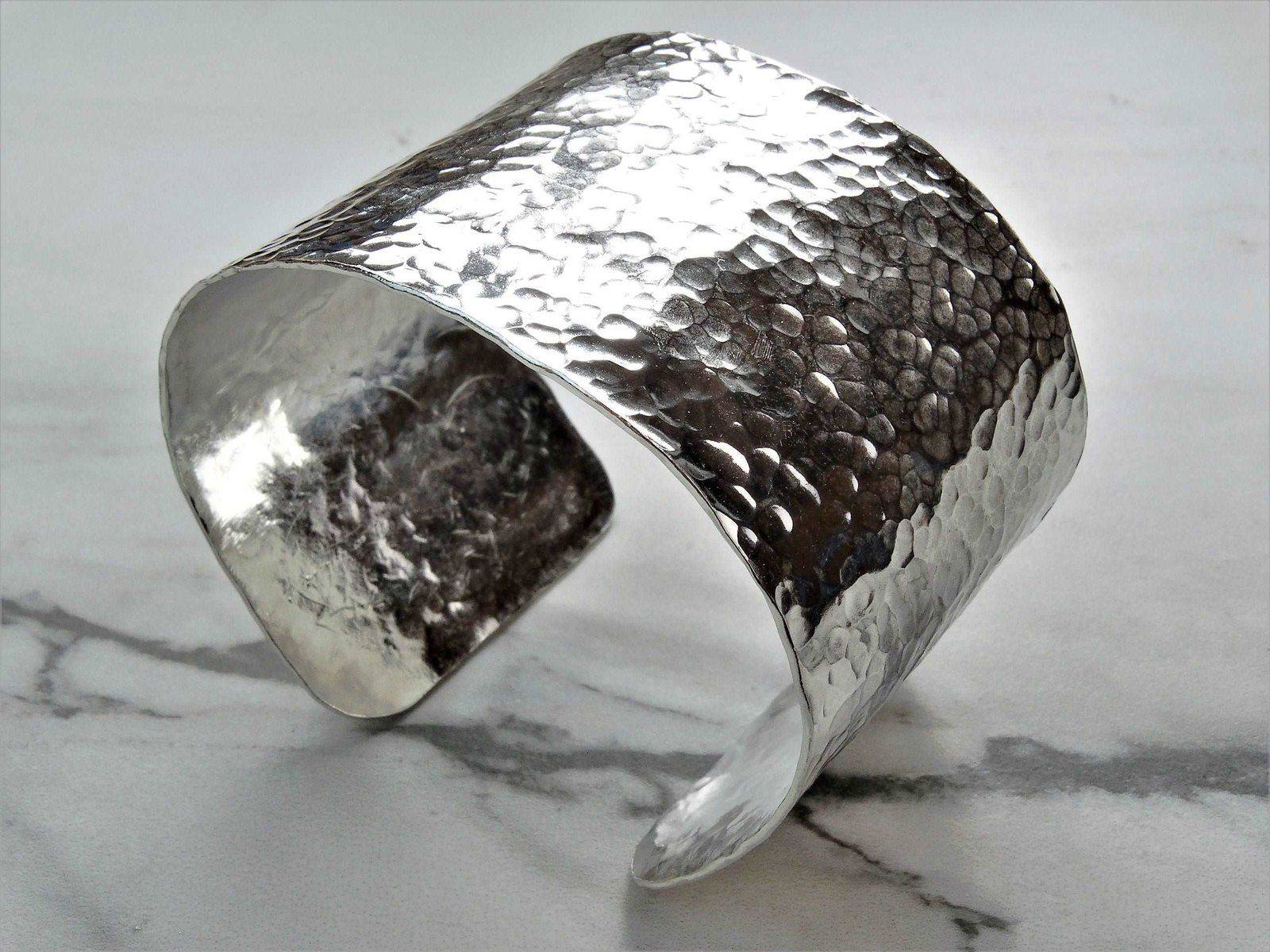 Silver cuff bangle | Bangles | Louella Jewellery