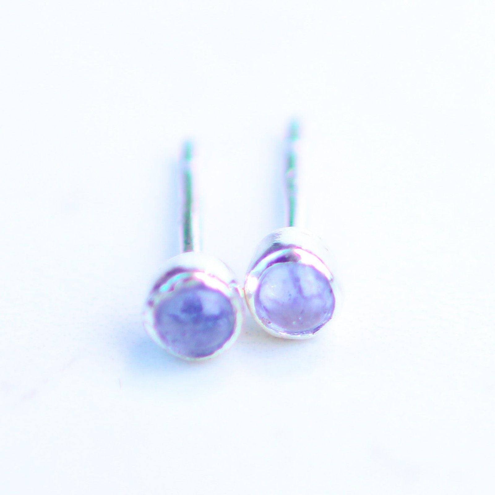 Tanzanite stud earrings | Earrings | Louella Jewellery