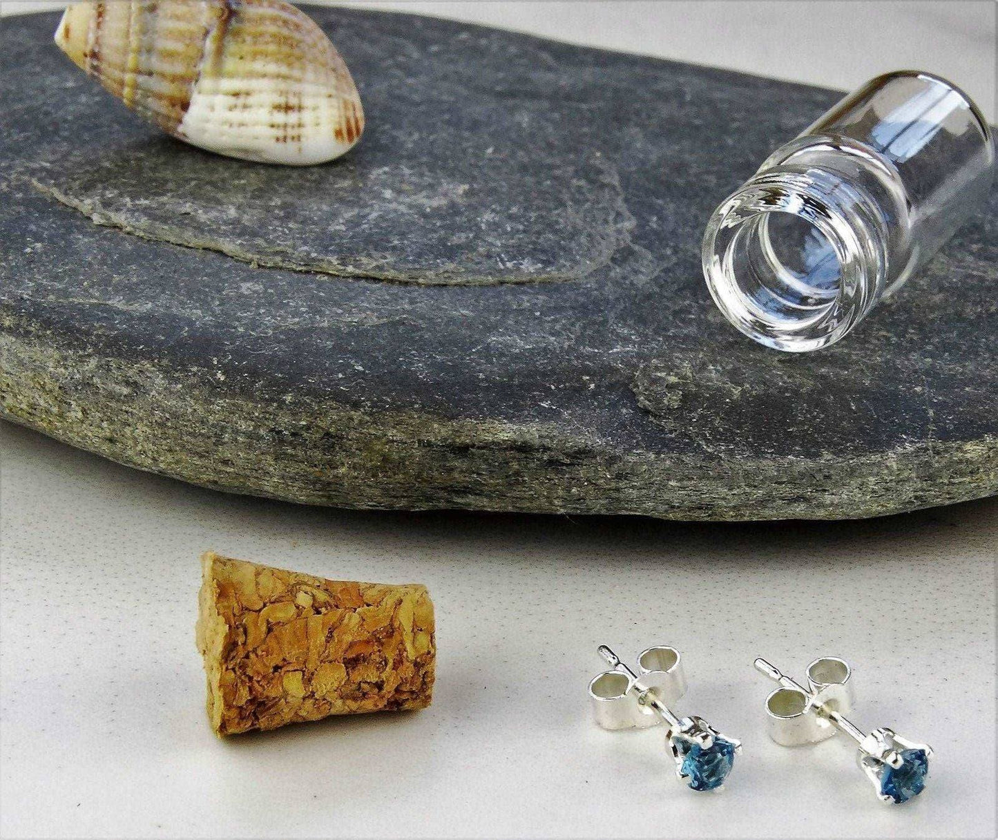 Topaz stud earrings - November birthstone | Earrings | Louella Jewellery