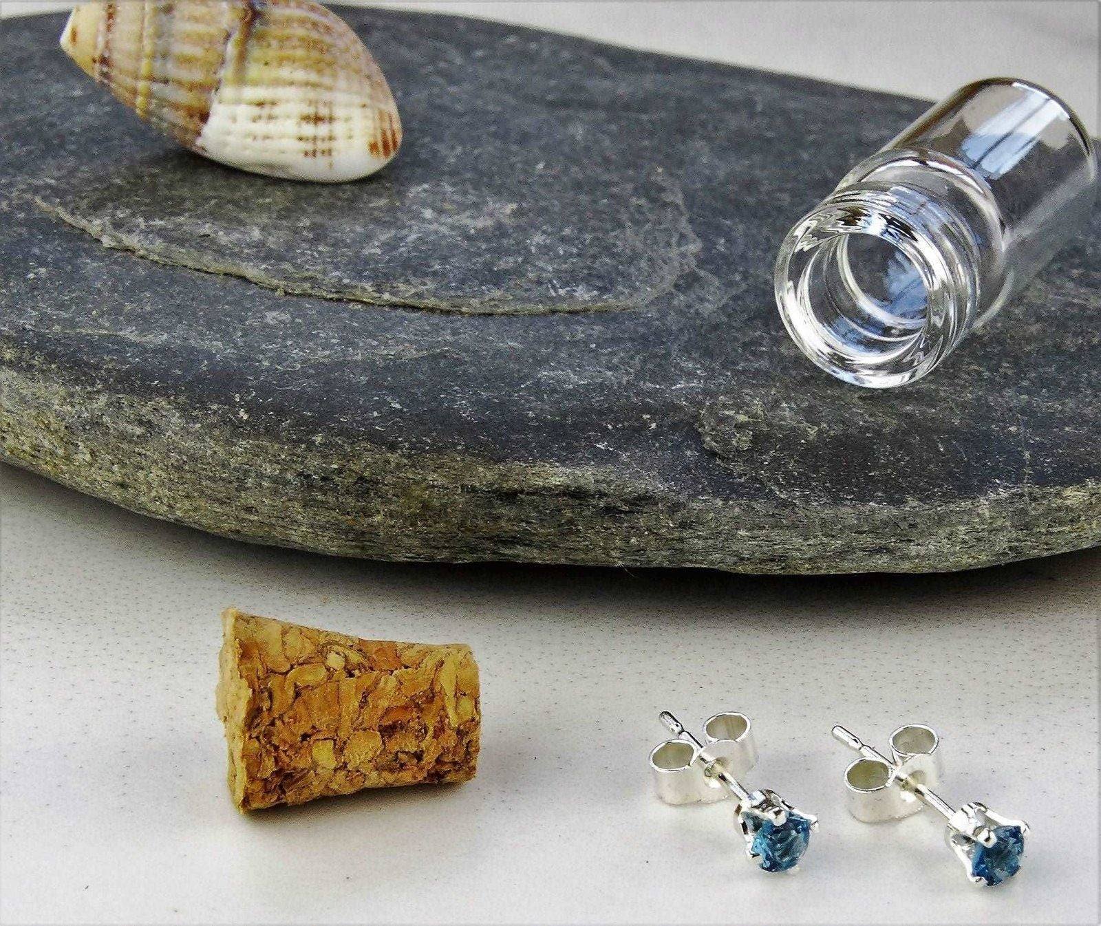 Topaz stud earrings - November birthstone | Earrings | Louella Jewellery