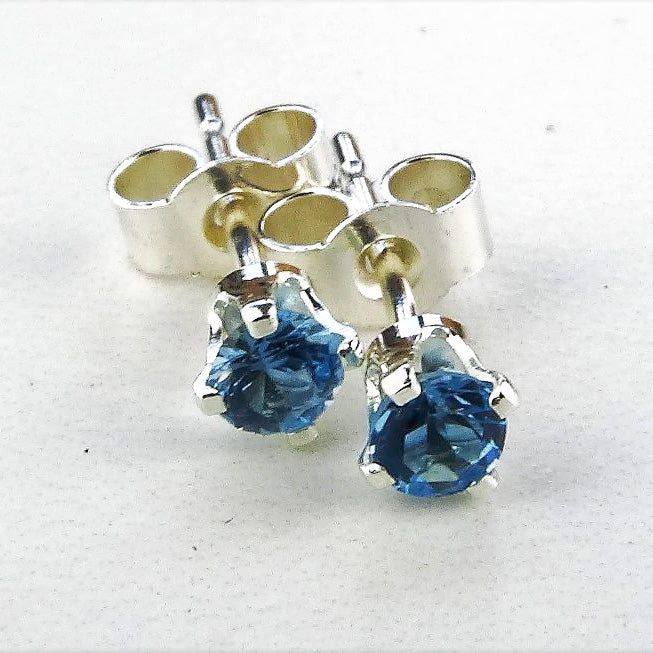 Topaz stud earrings - November birthstone | Earrings | Louella Jewellery