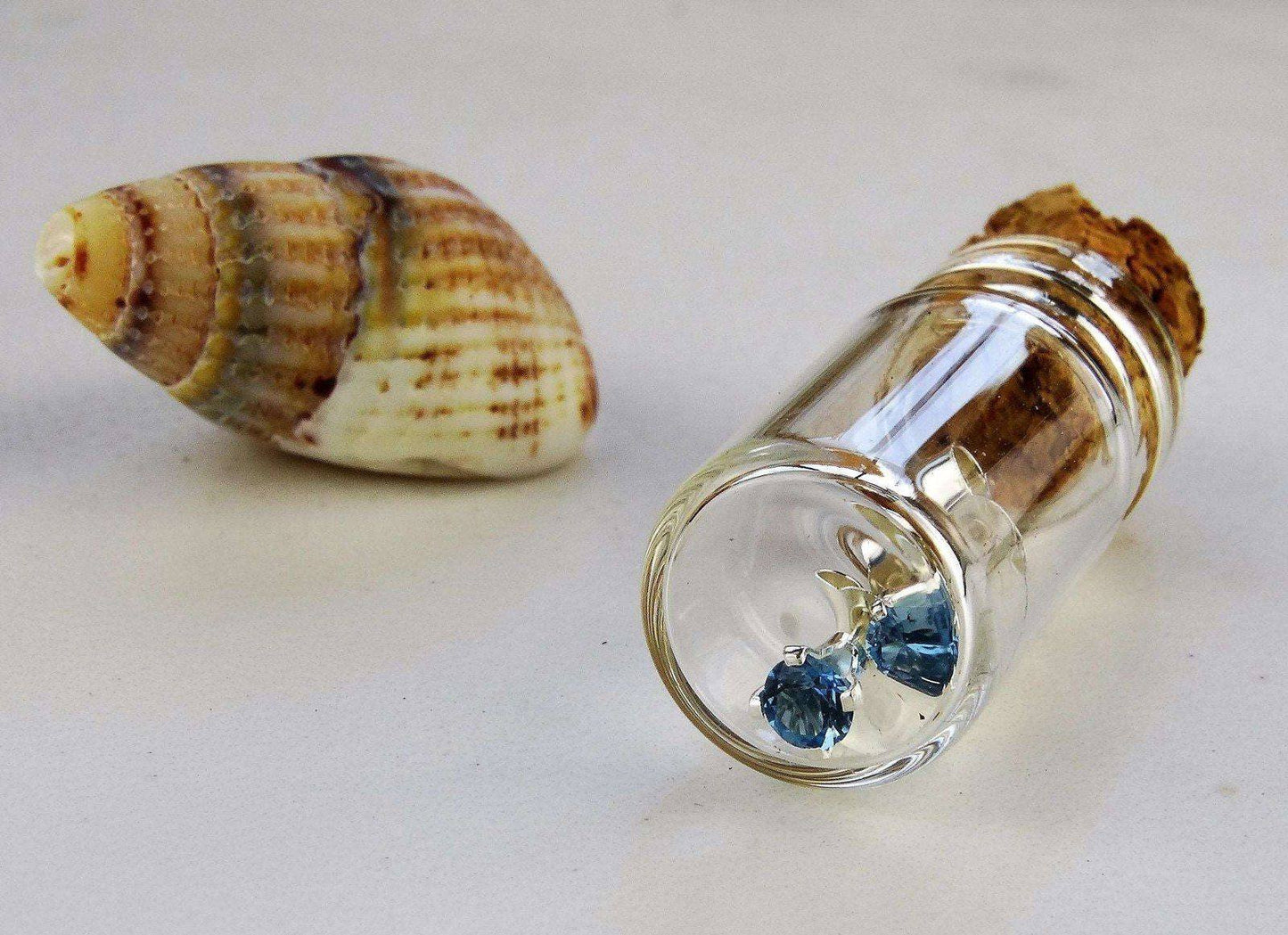 Topaz stud earrings - November birthstone | Earrings | Louella Jewellery