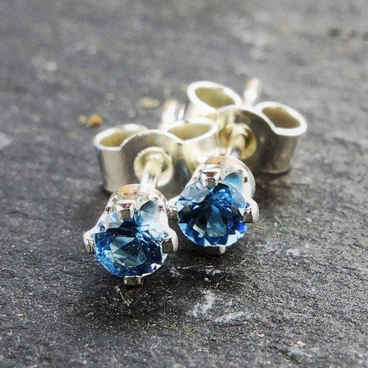 Topaz stud earrings - November birthstone | Earrings | Louella Jewellery