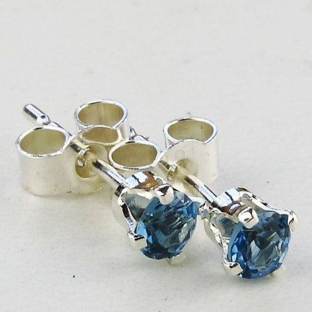 Topaz stud earrings - November birthstone | Earrings | Louella Jewellery