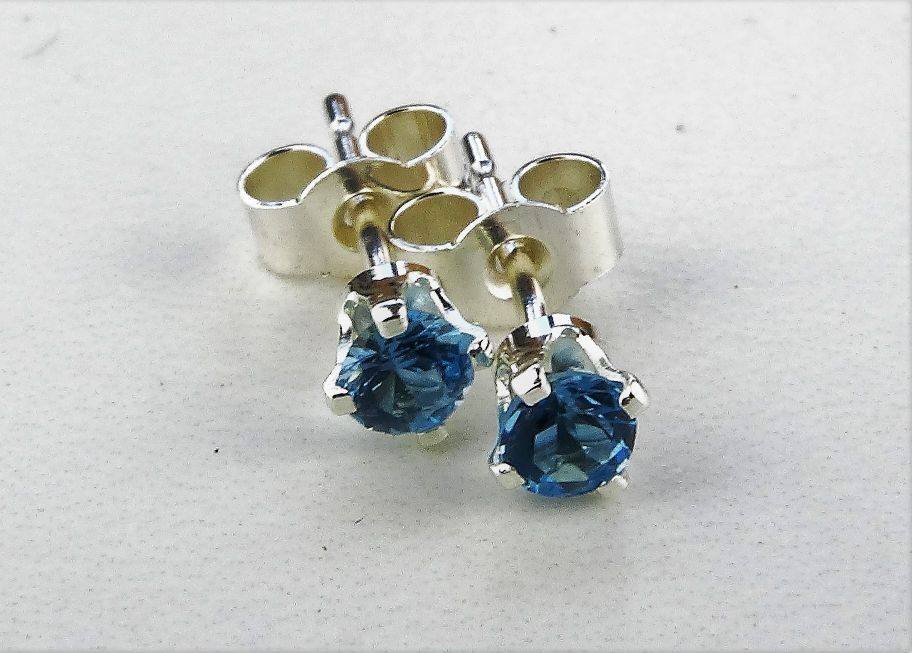 Topaz stud earrings - November birthstone | Earrings | Louella Jewellery