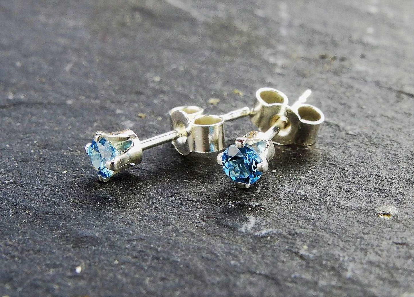 Topaz stud earrings - November birthstone | Earrings | Louella Jewellery