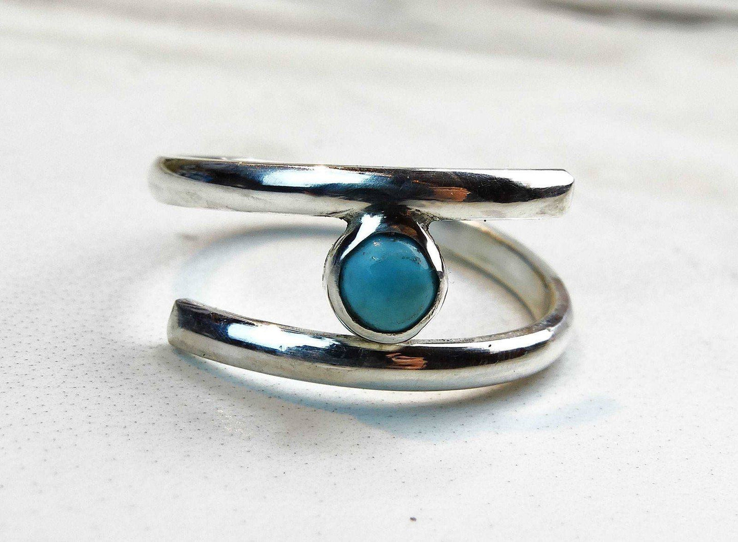 Turquoise adjustable ring - December birthstone | Ring | Louella Jewellery