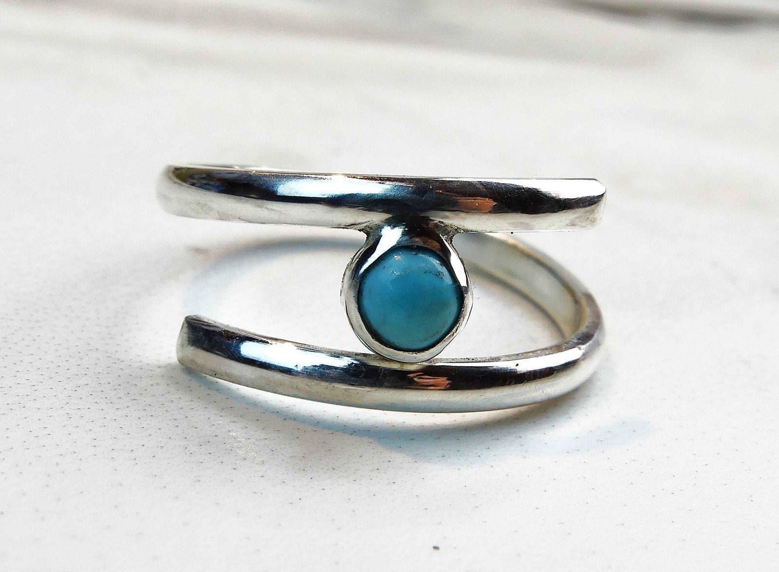 Turquoise adjustable ring - December birthstone | Ring | Louella Jewellery