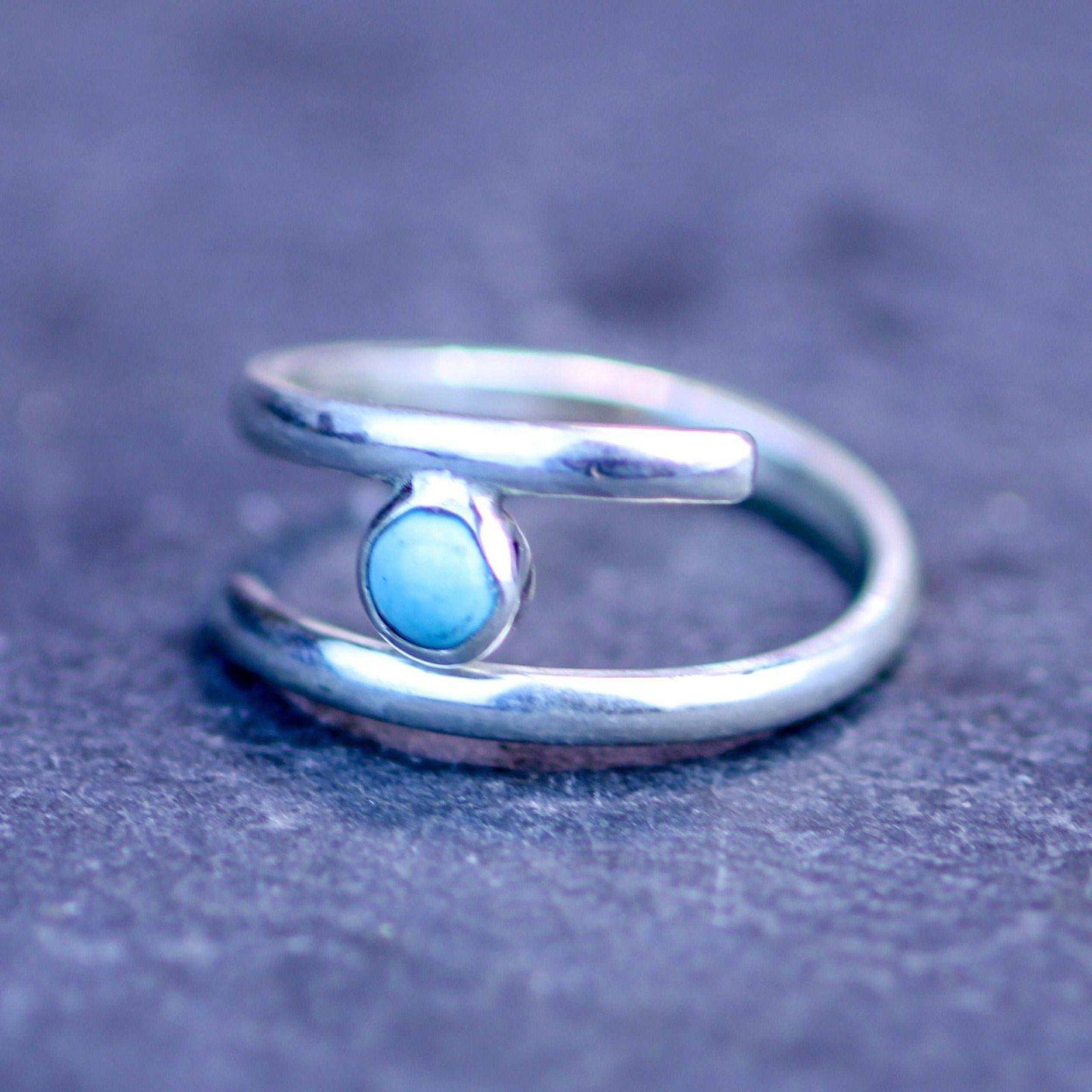 Turquoise adjustable ring - December birthstone | Ring | Louella Jewellery