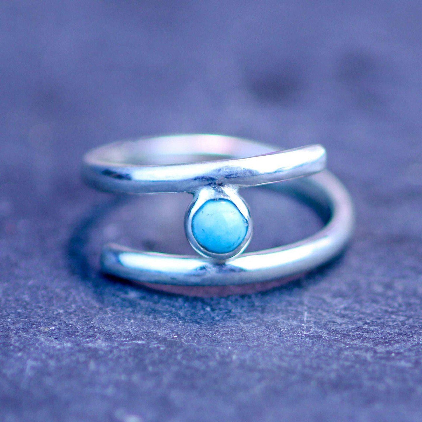 Turquoise adjustable ring - December birthstone | Ring | Louella Jewellery