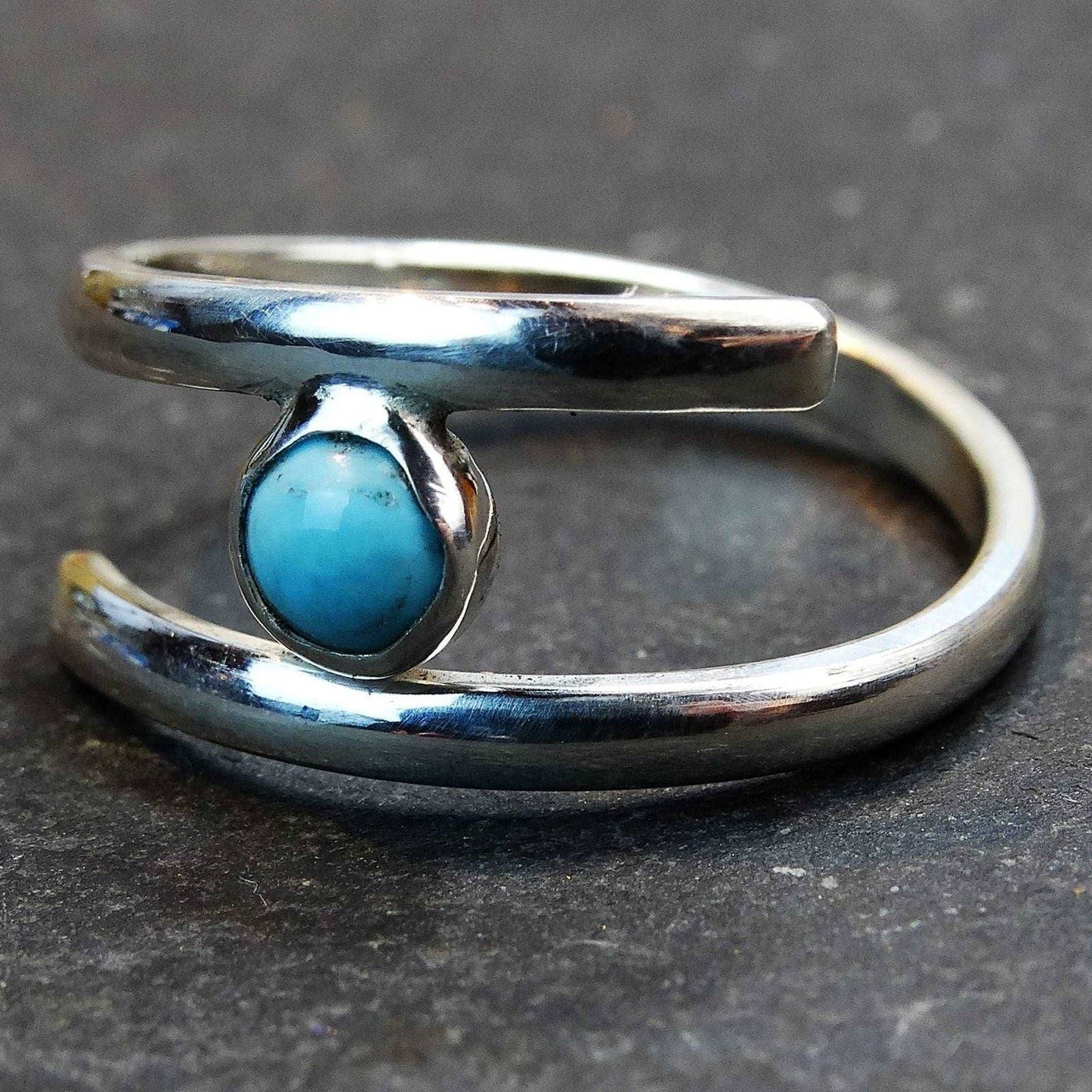 Turquoise adjustable ring - December birthstone | Ring | Louella Jewellery