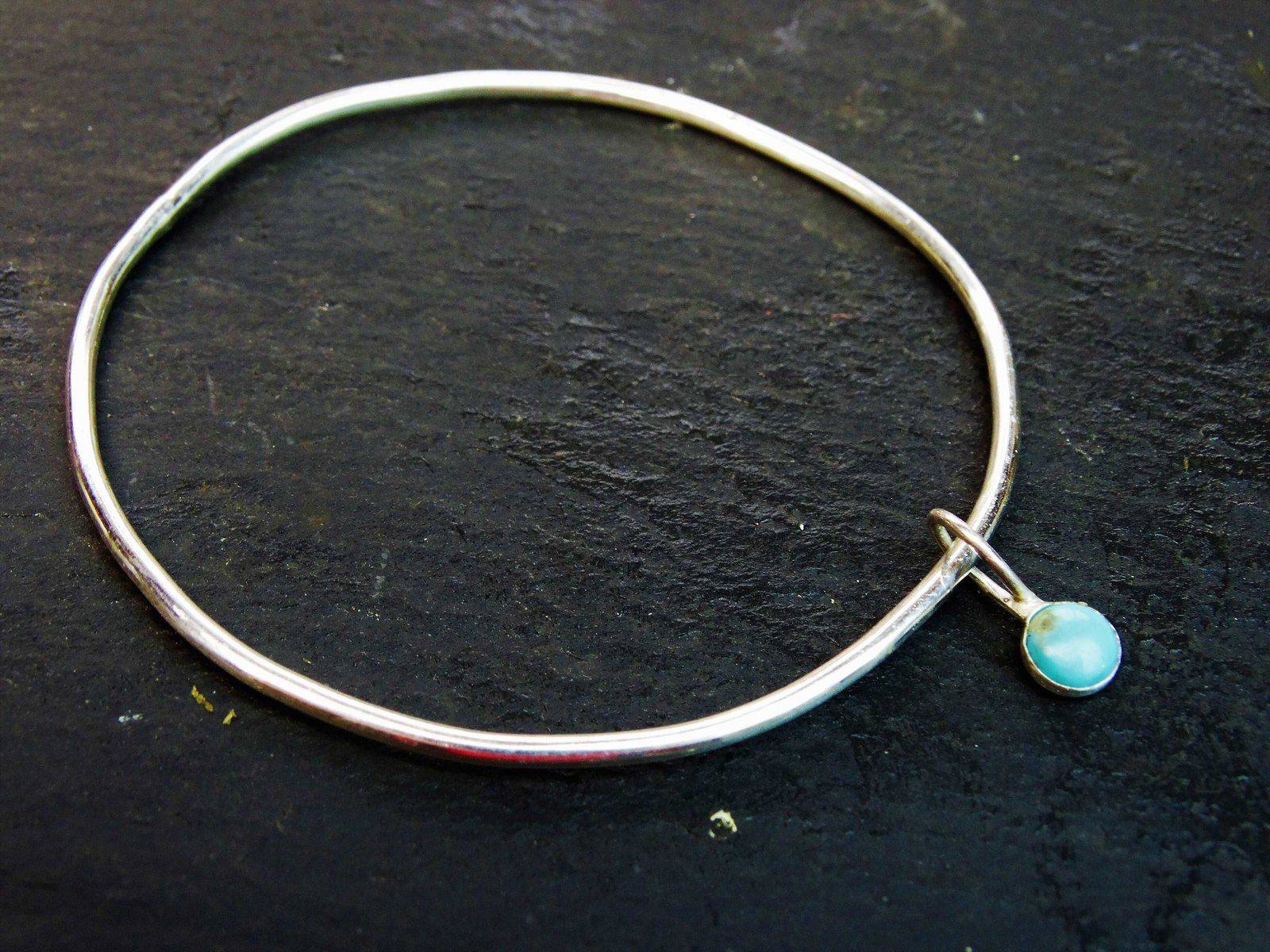 Turquoise bangle - December birthstone | Bangles | Louella Jewellery