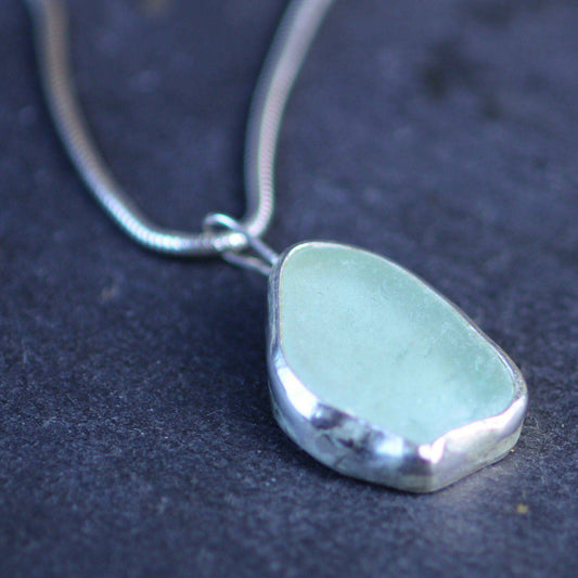 Turquoise sea glass necklace | Necklace | Louella Jewellery