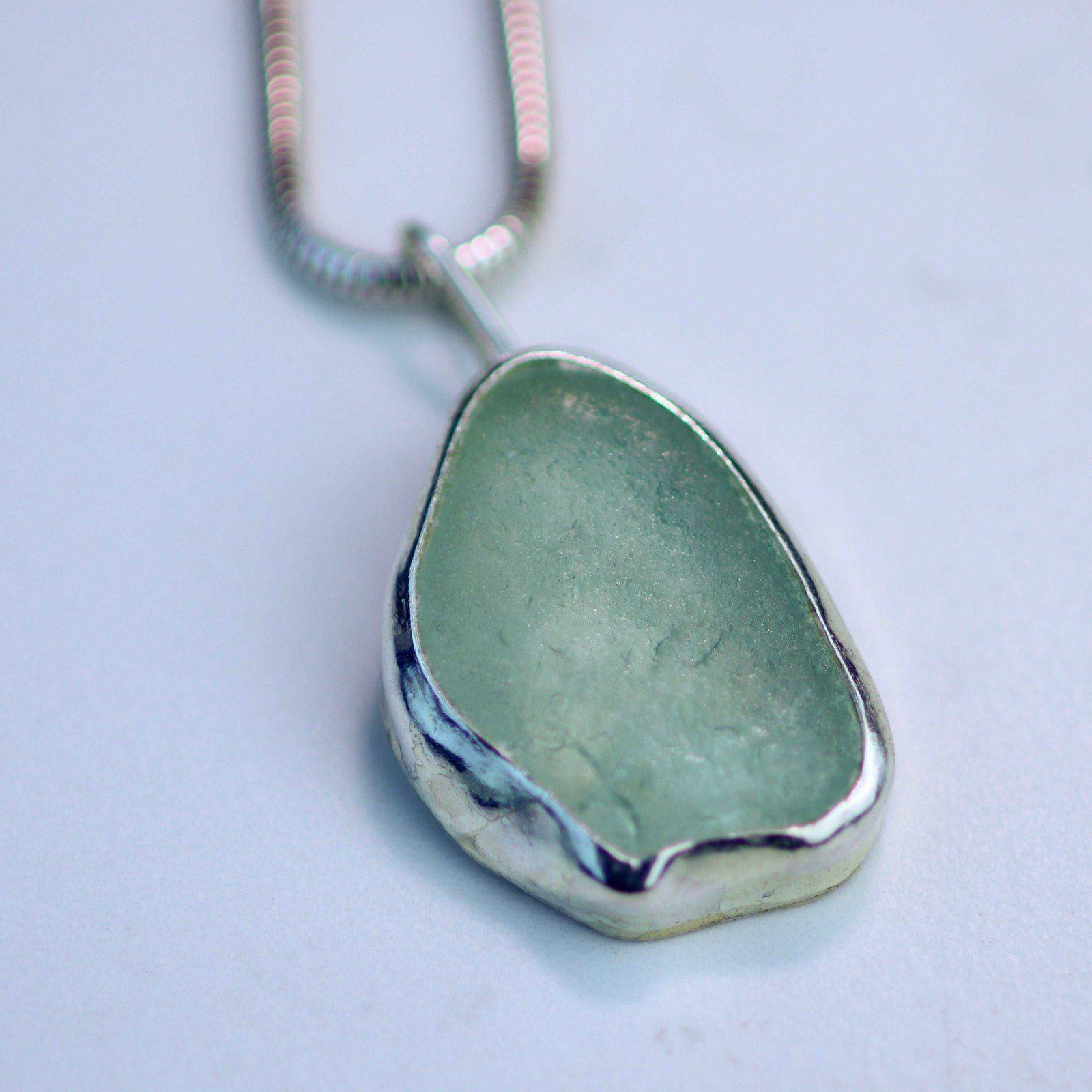 Turquoise sea glass necklace | Necklace | Louella Jewellery