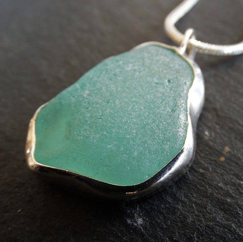 Turquoise sea glass necklace | Necklace | Louella Jewellery