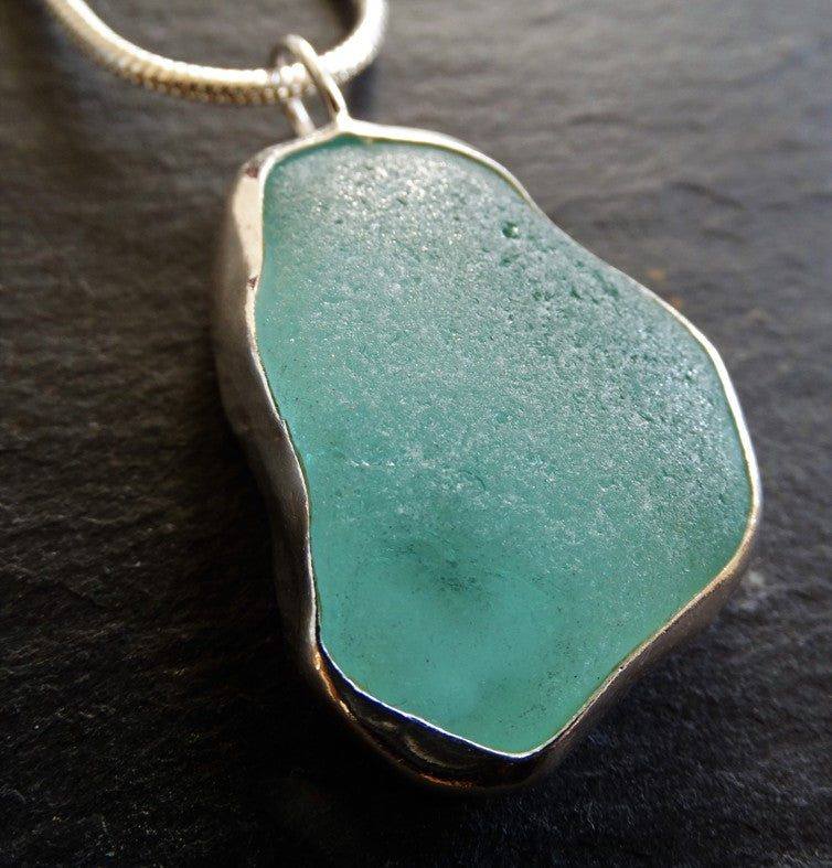 Turquoise sea glass necklace | Necklace | Louella Jewellery