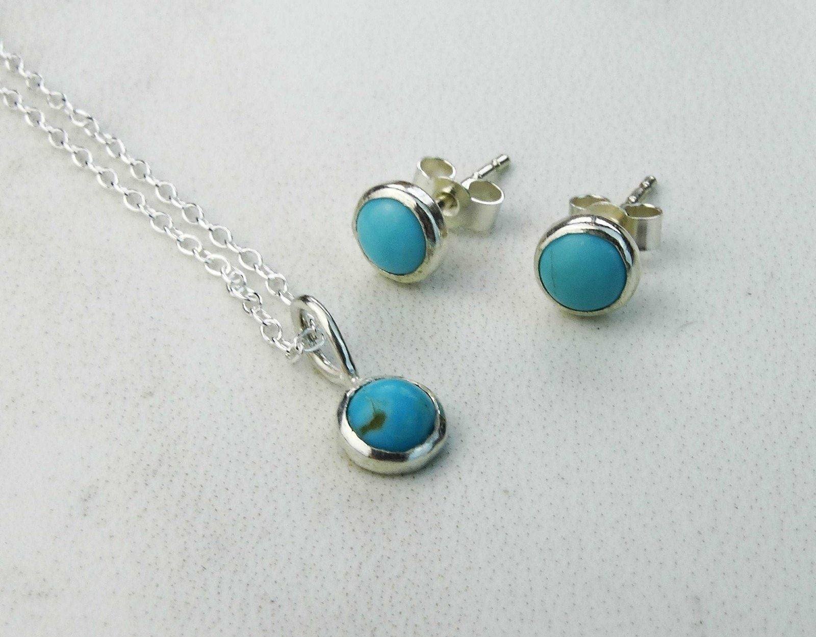 Turquoise birthstone earrings discount